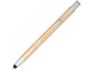 Ручка-стилус металлическая шариковая «Moneta» с анодированным покрытием - золотистый/серебристый