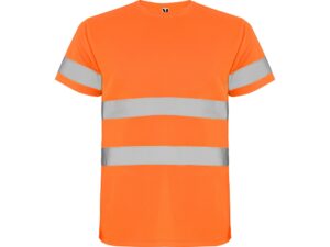 Футболка со светоотражающими полосами «Delta», мужская - S, неоновый оранжевый