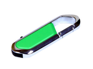 USB 2.0- флешка на 16 Гб в виде карабина - 8Gb, зеленый/серебристый