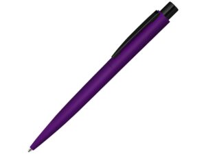Ручка шариковая металлическая «Lumos M» soft-touch - фиолетовый/черный