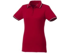 Рубашка поло «Fairfield» женская - 2XL, красный/темно-синий/белый