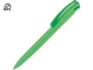 Ручка пластиковая шариковая трехгранная «Trinity K transparent Gum» soft-touch с чипом передачи информации NFC - зеленое яблоко