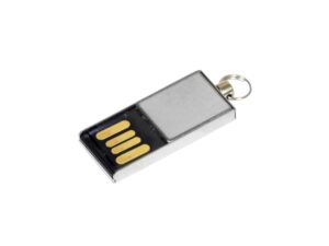 USB 2.0- флешка мини на 16 Гб с мини чипом - 64Gb, серебристый