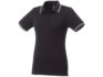 Рубашка поло «Fairfield» женская - XS, черный/серый меланж/белый