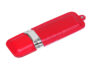 USB 2.0- флешка на 16 Гб классической прямоугольной формы - 8Gb, красный/серебристый