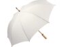 Бамбуковый зонт-трость «Okobrella» - натуральный/белый