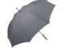 Бамбуковый зонт-трость «Okobrella» - серый, медный