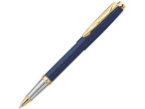 Ручка-роллер «Gamme Classic» - синий/серебристый/золотистый
