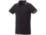 Рубашка поло «Fairfield» мужская - XS, черный/серый меланж/белый