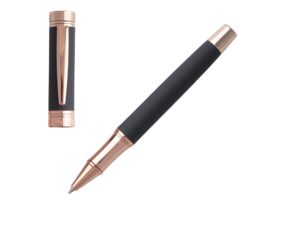 Ручка-роллер Zoom Soft Black - черный/золотистый