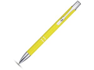 Ручка металлическая шариковая «Moneta» - синий, желтый/серебристый