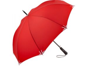 Зонт-трость «Safebrella» с фонариком и светоотражающими элементами - красный
