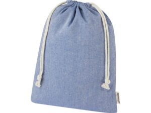 Большая подарочная сумка «Pheebs» из переработанного хлопка 4 л - 4л, синий
