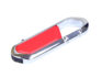 USB 2.0- флешка на 16 Гб в виде карабина - 8Gb, красный/серебристый