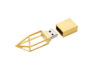 USB 2.0- флешка на 16 Гб «Геометрия» - 16Gb, золотистый