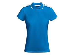 Рубашка-поло «Tamil» женская - S, королевский синий/белый