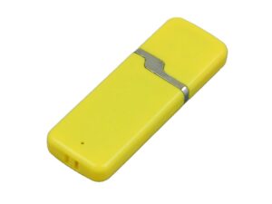 USB 2.0- флешка на 16 Гб с оригинальным колпачком - 16Gb, желтый