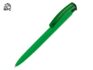 Ручка пластиковая шариковая трехгранная «Trinity K transparent Gum» soft-touch с чипом передачи информации NFC - темно-зеленый