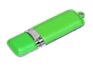 USB 2.0- флешка на 16 Гб классической прямоугольной формы - 32Gb, зеленый/серебристый