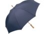 Бамбуковый зонт-трость «Okobrella» - темно-синий