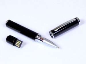 USB 2.0- флешка на 8 Гб в виде ручки с мини чипом - 64Gb, черный