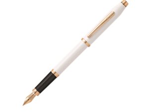 Ручка перьевая «Century II» - белый/черный/золотистый