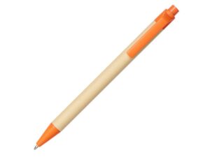 Ручка шариковая «Berk» - натуральный/оранжевый