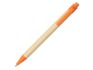 Ручка шариковая «Berk» - натуральный/оранжевый
