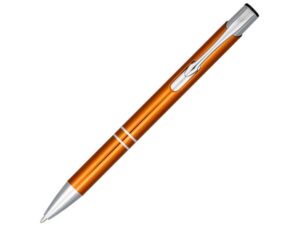 Ручка металлическая шариковая «Moneta» с анодированным покрытием - синий, оранжевый