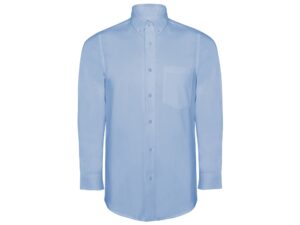 Рубашка с длинным рукавом «Oxford», мужская - S, небесно-голубой