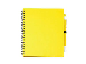 Блокнот LEYNAX с шариковой ручкой - желтый