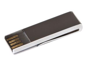 USB 2.0- флешка на 8 Гб в виде зажима для купюр - 64Gb, серебристый