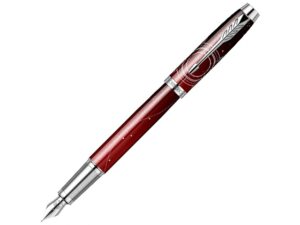 Перьевая ручка Parker IM Royal, F - красный/серебристый