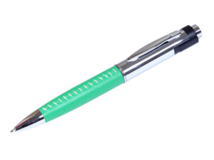 USB 2.0- флешка на 16 Гб в виде ручки с мини чипом - 8Gb, зеленый/серебристый