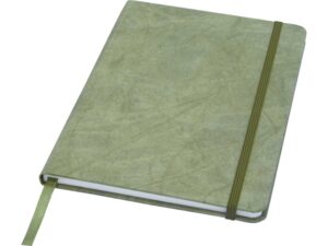 Блокнот A5 «Breccia» с листами из каменной бумаги - зеленый