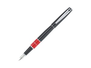 Ручка перьевая «Libra» - черный/красный/серебристый