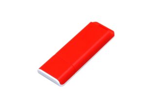 USB 2.0- флешка на 16 Гб с оригинальным двухцветным корпусом - 32Gb, красный/белый