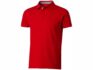 Рубашка поло «Hacker» мужская - S, красный/серый