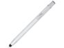 Ручка-стилус металлическая шариковая «Moneta» с анодированным покрытием - серебристый