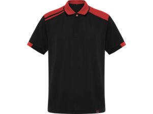 Рубашка поло «Samurai», мужская - S, черный/красный