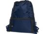 Изолированная сумка со шнурком «Adventure» из переработанных материалов - темно-синий