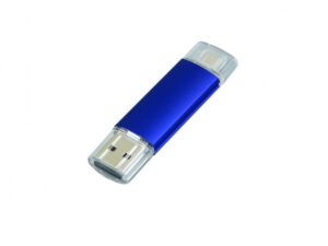 USB 2.0/micro USB- флешка на 64 Гб - 64Gb, синий