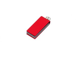USB 2.0- флешка мини на 16 Гб с мини чипом в цветном корпусе - 64Gb, красный